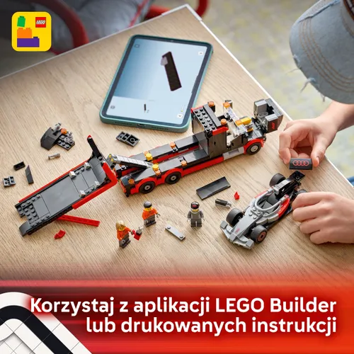 LEGO 60493 City Ciężarówka F1 z bolidem Audi F1
