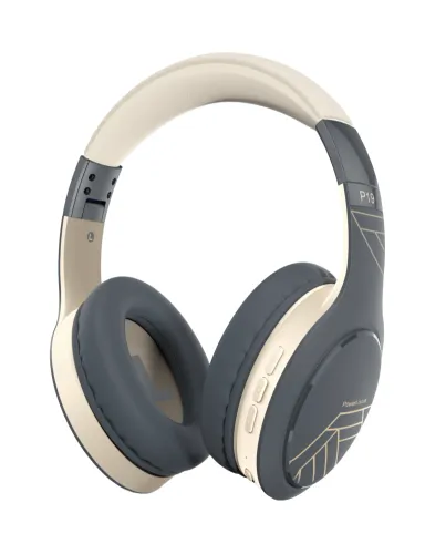 Słuchawki bezprzewodowe PowerLocus P19 Asphalt Grey Nauszne Bluetooth 5.3 Szaro-beżowy