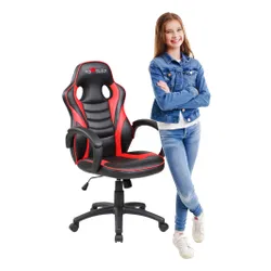 Fotel gamingowy RED FIGHTER C6 Kids Czarno-czerwony
