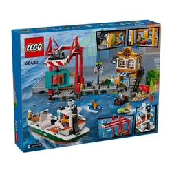 Конструктор LEGO City 60422 морской порт с грузовым кораблем