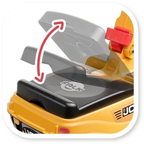 Jeździk Koparka Falk Jcb Digger Dla Dziecka 3-7 Lat Ruchoma Łyżka + Kask