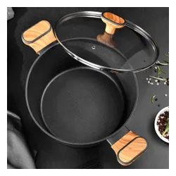 Garnek Multiclad 24Cm Z Pokrywą Bergner Bg-56037 Charcoal