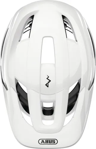 Kask rowerowy ABUS Cliffhanger Shiny Biały MTB (rozmiar S) MIPS