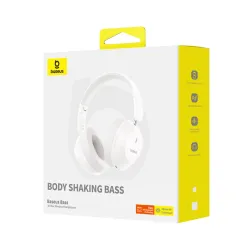 Słuchawki bezprzewodowe Baseus Bass 30 Max Nauszne Bluetooth 5.3 Biały