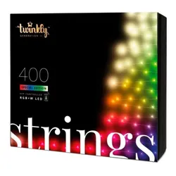 Twinkly Strings Special Edition – 400 RGB+W LED Lights String 32 m 16 Million Colors + Warm White – Generation II