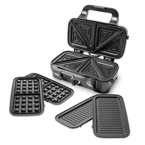 Opiekacz Raven ES011 3w1 Trójkąty Gofry Grill 1200W
