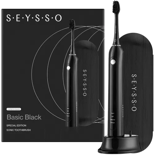 Szczoteczka soniczna SEYSSO Carbon Basic Czarny
