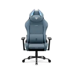 Fotel Diablo Chairs X-Horn 2.0 Normal Size Rainbow Blue Gamingowy do 140kg Tkanina Niebieski