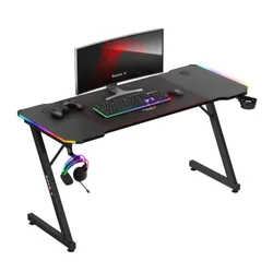 Biurko gamingowe HUZARO Hero 3.3 RGB Czarny