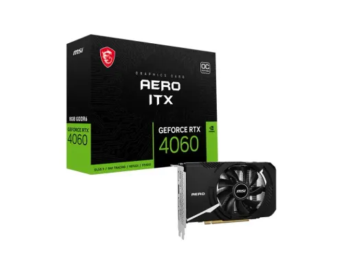 Karta graficzna MSI GeForce RTX 4060 AERO ITX OC 8GB GDDR6 128bit DLSS 3