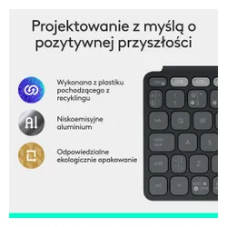 Klawiatura nożycowa Logitech Keys-To-Go 2 Grafitowy