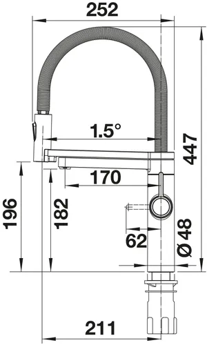 Bateria BLANCO EVOL-S Pro 527430 z filtrem Satynowe złoto