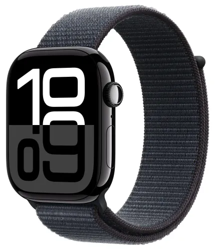 Apple Watch Series 10 GPS + Cellular koperta 42mm aluminium onyks opaska sportowa atramentowa