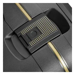 Mare XL Samsonite s ' cure DLX valiza - negru / aur delicios