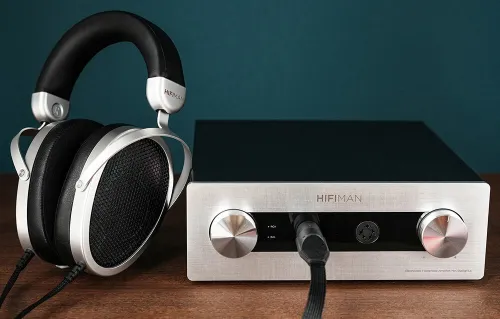 Słuchawki przewodowe HiFiMAN Mini Shangri La Nauszne Czarno-srebrny