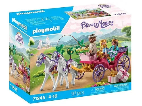 Playmobil Zestaw z figurkami Princess Magic Przejażdżka z parą książęcą