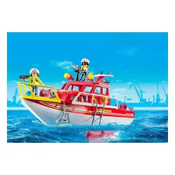 Playmobil Zestaw z figurkami Action Heroes 71598 Łódź ratownicza straży pożarnej