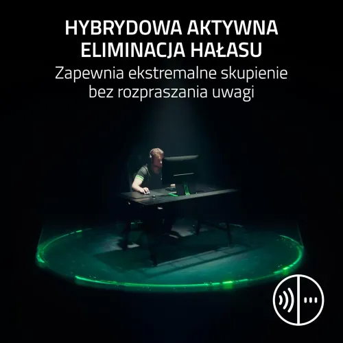 Słuchawki bezprzewodowe z mikrofonem Razer BlackShark V3 Pro NiKo Edition Nauszne ANC