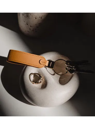 Skórzany organizer na klucze Orbitkey Loop Keychain - orange