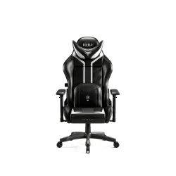 Fotel Diablo Chairs X-Ray 2.0 Small do 90kg Skóra ECO Czarno-biały