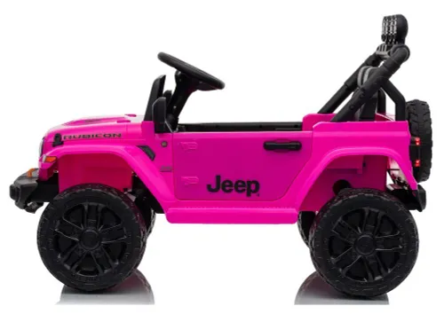 Auto Na Akumulator Jeep Rubicon 2X200W 24V Eva Skóra LED Pilot Radio MP3