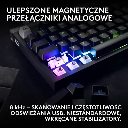 Klawiatura magnetyczna Logitech G Pro X2 TKL Rapid Czarny