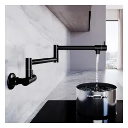 Bateria Globalo Oxario Black 1.1 Czarny mat Stal nierdzewna