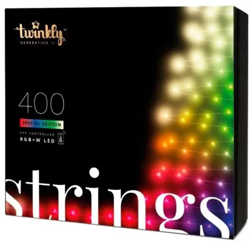 Twinkly Strings Special Edition – 400 RGB+W LED Lights String 32 m 16 Million Colors + Warm White – Generation II