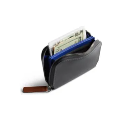 Кожаный кошелек унисекс Bellroy Folio Mini - угольный / кобальтовый