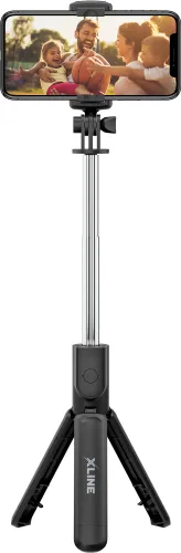 Mikrofon HAWK HW-MIC201 + Uchwyt selfie XLINE BSF306K Bluetooth Czarny