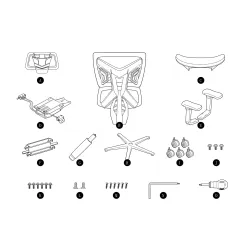 Fotel Anda Seat X-Air Pro XL Gamingowy do 120kg Tkanina Szaro-różowy