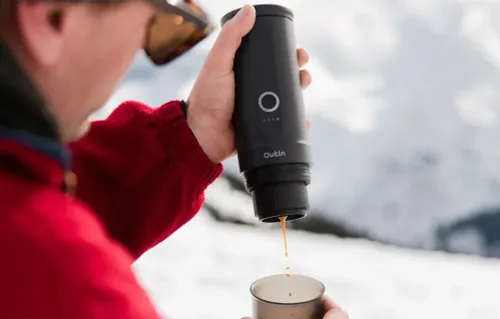 Ekspres OUTIN Nano Szary + Etui ochronne