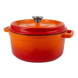 Garnek żeliwny VINTAGE CUISINE VC2P2619BL20CP Pomarańczowy 26 cm