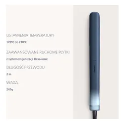 Prostownica PHILIPS BHS956/00 Seria 9000 Aqua SenselQ Granatowy 210 stopni