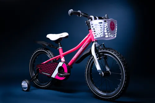 Rower dziecięcy GERMINA BMX 16 cali dla dziewczynki Różowy