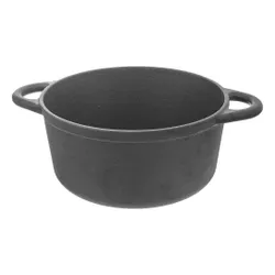 Garnek Żeliwny z Pokrywką do Gotowania Duszenia Pieczenia Brytfanka 23cm 4L