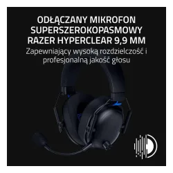 Słuchawki bezprzewodowe z mikrofonem Razer BlackShark V3 do PlayStation Nauszne Czarny