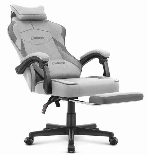 Fotel gamingowy CABRO C502 Szaro-czarny