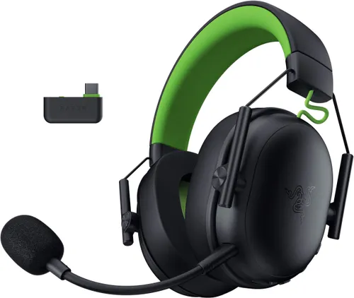 Słuchawki RAZER BlackShark V3 X HyperSpeed dla Xbox Bezprzewodowe, Nauszne, Dźwięk przestrzenny Czarno-zielony