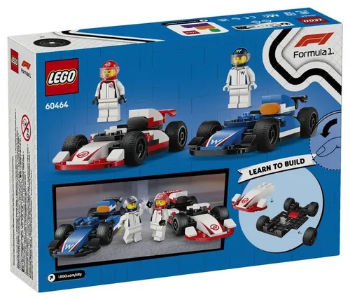 LEGO City 60464 F1 Bolidy Williams Racing i Haas F1