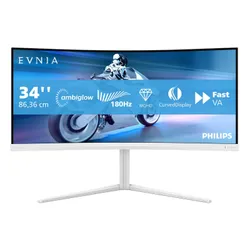 Monitor PHILIPS Evnia 34M2C5501A/00 34" 3440x1440px 180Hz 1 ms [GTG] Curved