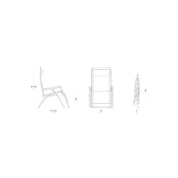 Fotel relaksacyjny Lafuma Zero Gravity Rsxa Clip Batyline® Iso - canyon