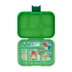 Szczelna średnia śniadaniówka Yumbox Original - jurassic green / funny monsters