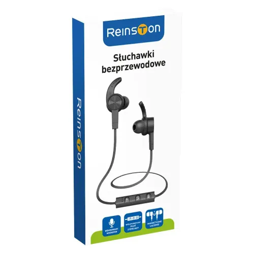 Słuchawki bezprzewodowe Reinston ESBT02 Dokanałowe Bluetooth 5.0 Czarny