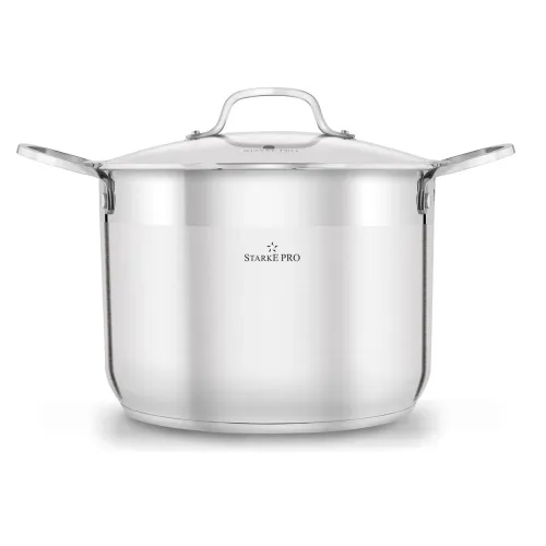 Garnek wysoki ze stali nierdzewnej z pokrywką Starke Pro Aveiro 10 l