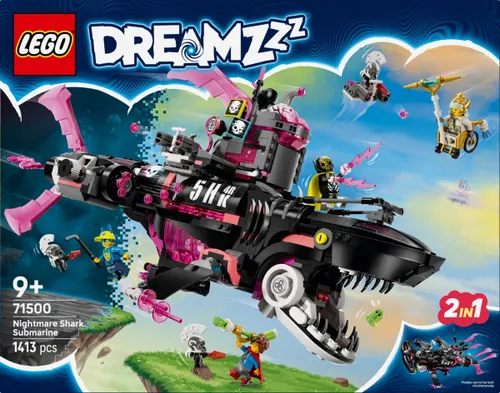 LEGO Klocki DREAMZzz 71500 Koszmarny Rekinokręt podwodny