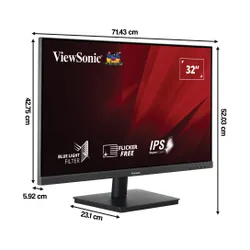 Monitor VIEWSONIC VA3209-MH (VS19151) 31.5" 1920x1080px IPS 4 ms [GTG]