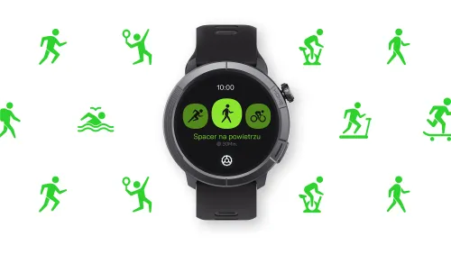 Smartwatch STELIO Activ Pro AI GPS 46mm Tytan Czarny