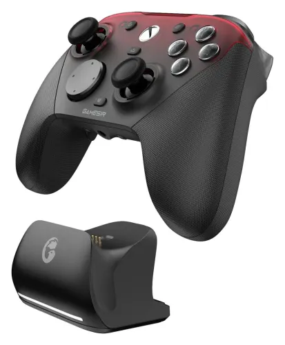 Pad GameSir G7 Pro Tri-Mode Shadow Ember do Xbox Series X/S/ Xbox One, PC, Android Bezprzewodowy Czarno-czerwony
