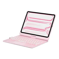 Etui na iPad Pro 11 cali TYPECASE Flexbook Touch Jasnoróżowy Klawiatura